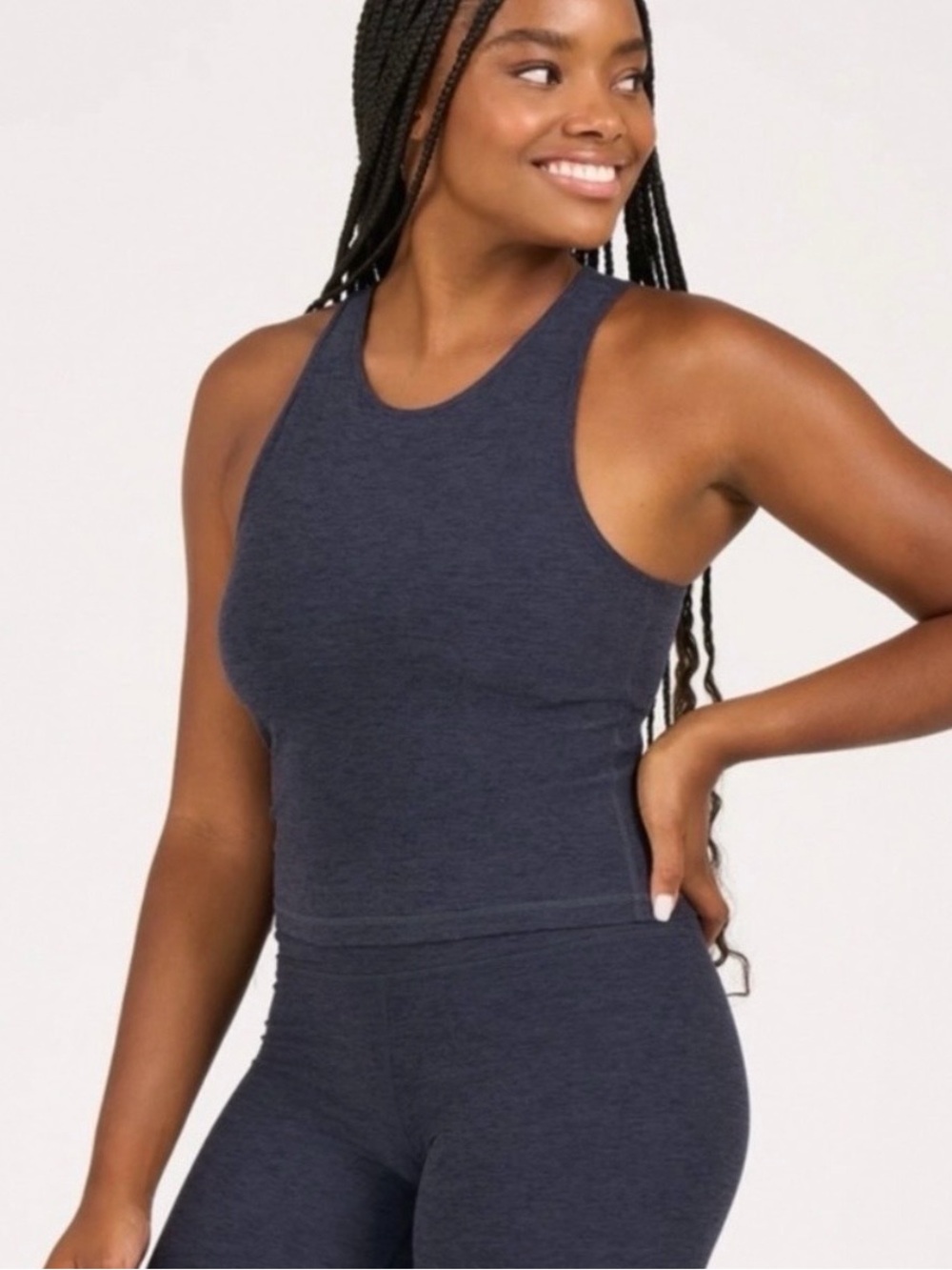Vuori Women’s Heather Blue Elevation Plyo Tank Size XS